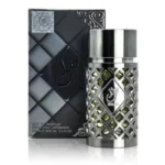 Perfume Ard Al Zaafaran Jazzab Silver EDP 100 ml frasco plateado y negro