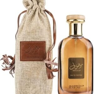 Perfume Ard Al Zaafaran Mousuf EDP 100 ml frasco marrón con diseño dorado