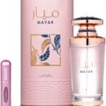 Perfume Lattafa Mayar EDP 100 ml frasco rosa con dorado