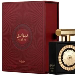 Perfume Lattafa Nebras EDP 100 ml frasco negro con dorado