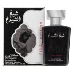 erfume Lattafa Sheikh Shuyukh Final Edition EDP 100 ml frasco negro con dorado