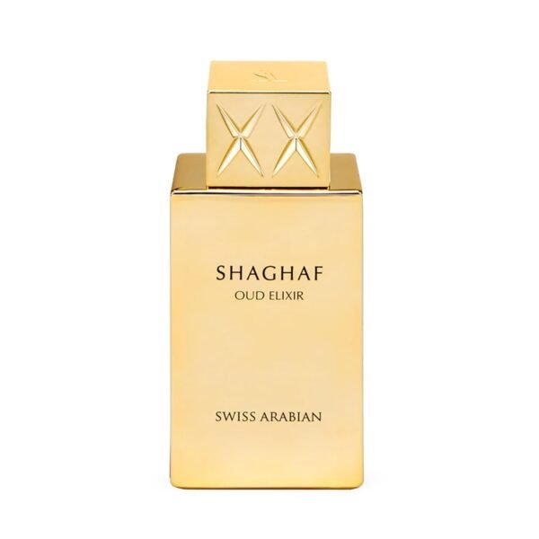 erfume Swiss Arabian Shaghaf Oud EDP frasco dorado